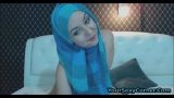 Arabian Beauty Striping Everything But Hijab For Hot Pussy F