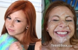 Face Before And After Cumshot