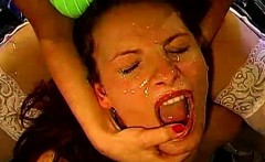 German Bukkake Sluts Drenched In Cum Shower