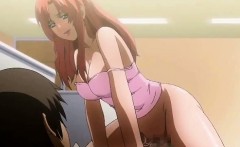 Redhead Anime Chick With Huge Tits