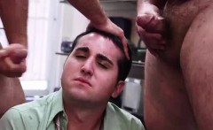 Cum Facial For Straight Dude In Gay Threesome For Cash