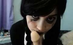 Hot Wednesday Adams Cosplay On Webcam