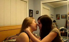 Teenager lesbians reach first base