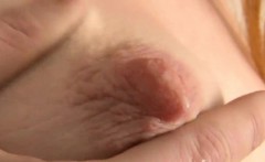 Lovely girl is gaping juicy cunt in close up and coming