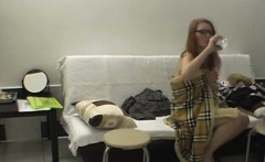 Busty Girl In Hot Backstage Clip