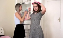 BTS video: cute lesbian teens playing