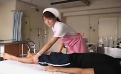 Naughty Japanese Nurse Works Her Sexy Lips And Gifted Hands