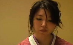 Cute Japanese wife with tiny tits has a wet slit needing to