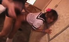 Fascinating Japanese teen with a sublime ass is addicted to