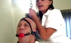 Nurse Penny Flame is horny flogs and slaps patient