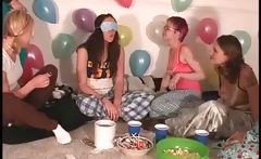 Girls At Pijama Sexparty Playing Truth Or Dare