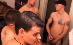 Eight Boys Stroking Cock