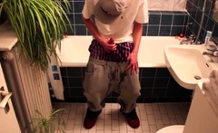 Uncircumcised Skinny Teen Pee Pants