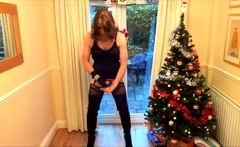 Alison In Thigh Boots - Wanking Under The Christmas Tree