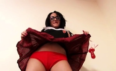 Chloe Lovette but very and likes masturbating on cam
