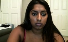 Teen with big boobs fucking a dildo on webcam
