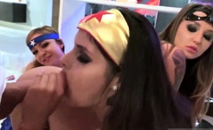 Teen group anal and college girl party bathroom Halloween Sc