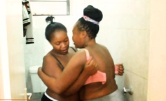 Black BBW Lesbians Wet Pussy Fingering and Licking