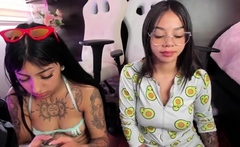 Two Hot Scene Teens Hot Lesbian Sex On Webcam