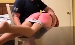 Pantyhose lady spanked and soaped