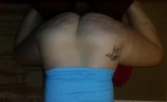 Big Booty White Girl Riding In Black Dick