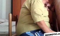 BBW Granny Gives a Nice Blowjob